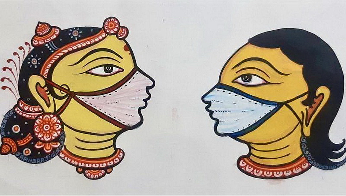 Read more about the article Dastkar ชวนเหล่าศิลปินพื้นบ้านชาวอินเดียอัญเชิญเทพเจ้าบอกเล่าวิธีป้องกันภัยจากโควิด-19